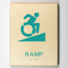 Eco-friendly Accessible Ramp Sign