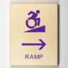 Accessible Ramp to Right, Using Modified ISA-purple