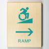 Accessible Ramp to Right, Using Modified ISA-teal