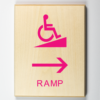 Accessible Ramp to Right-pink