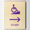 Accessible Ramp to Right-purple