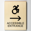 Accessible entrance to right using modified ISA-black