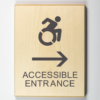 Accessible entrance to right using modified ISA-dark-grey