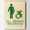 Braille Office Door Sign - Bathroom Sign