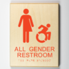 all gender Restroom Sign
