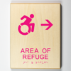 Area of Refuge to Right, Using Modfied ISA-pink