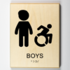 Boys Handicap Accessible Restroom Modified ISA-black
