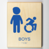 Boys Handicap Accessible Restroom Modified ISA-blue