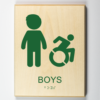 Boys Handicap Accessible Restroom Modified ISA-forest