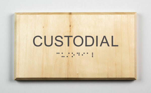 Custodial Closet Sign