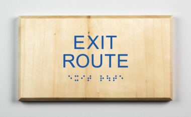 Eco-friendly Exit Route Sign