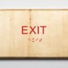 Sustainable Exit Sign