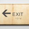 Exit to Left-dark-grey
