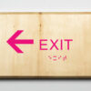 Exit to Left-pink