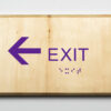 Exit to Left-purple