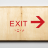 Exit to Right-red