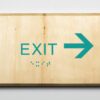 Exit to Right-teal