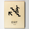 Exit upstairs-black