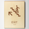 Exit upstairs-brown