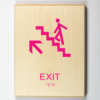 Exit upstairs-pink