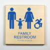 Family Restroom, Accessible, Using Modified ISA-blue