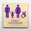 Handicap Family restroom sign