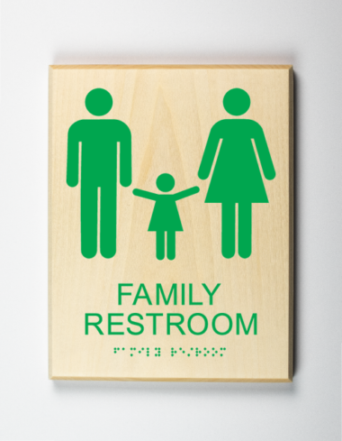 Family Restroom ADA Sign