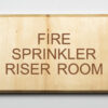 Fire Sprinkler Riser Room Sign, Environmentally Friendly