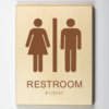 Men Womens restroom-brown