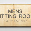 Mens Fitting Room ADA Sign
