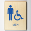 Accessible Mens Restroom Sign