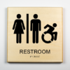 Accessible Unisex Bathroom Sign, with modified ISA