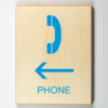 Phone Telephone to left-light-blue