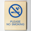 Please No Smoking Sign, choose your solid color