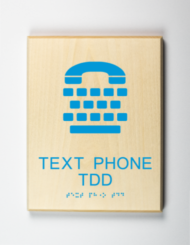 Text Telephone Sign