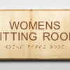 Womens Fitting Room Sign