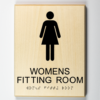 Womens fitting room w Pictogram-black