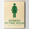 Womens fitting room w Pictogram-forest