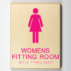 Womens fitting room w Pictogram-pink