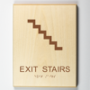 Exit Stairs Sign