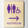 restrooms to right-purple