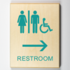 restrooms to right-teal