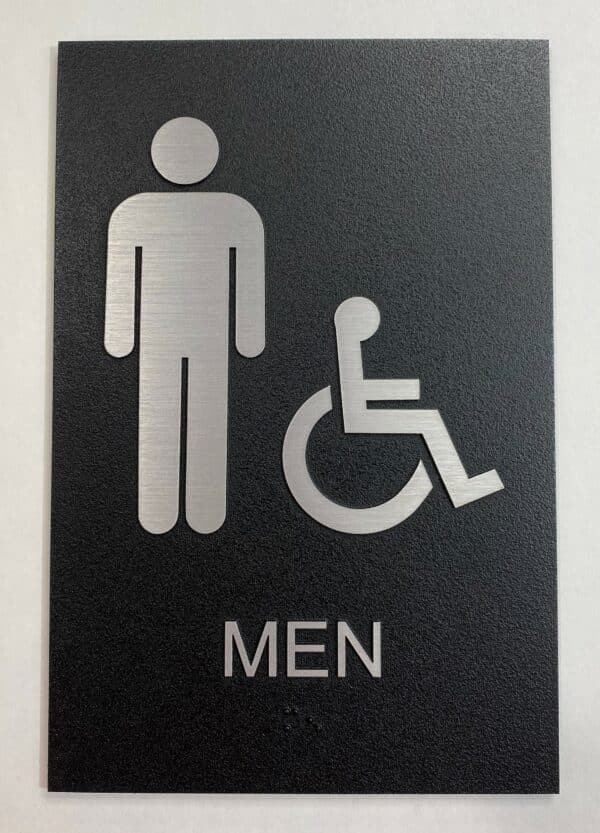 Exterior ADA Mens Restroom Sign