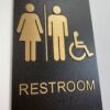exterior ADA all gender restroom in bronze