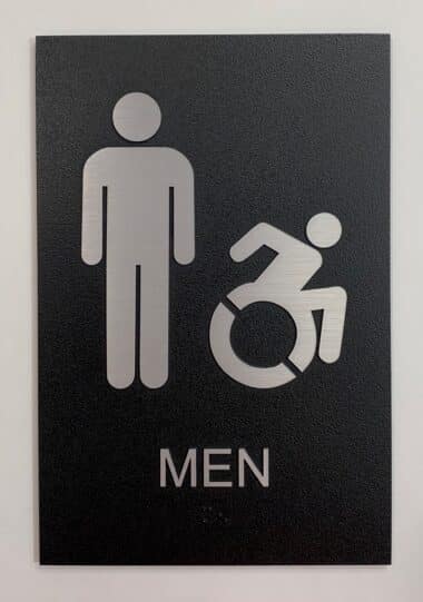 Exterior Mens Restroom Sign
