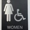 Exterior ADA Womens Restroom Sign