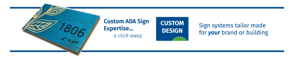 custom ADA sign shop